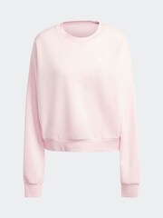 adidas Pink Small Logo Feel Cosy Sweatshirt - Image 7 of 7