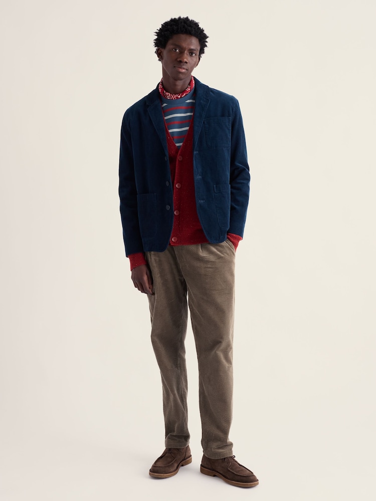 Seasalt Cornwall Blue Plantsman Cord Blazer - Image 1 of 5 Seasalt Cornwall Blue Plantsman Cord Blazer - Image 1 of 5