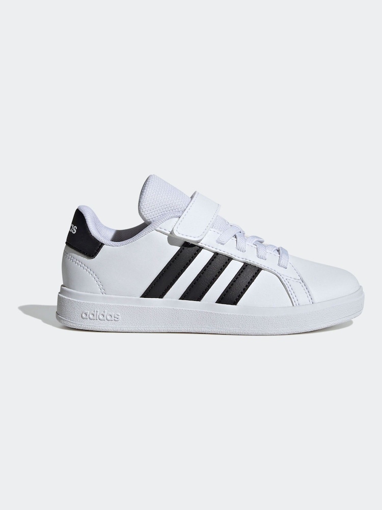 adidas Off White Kids Grand Court 2.0 Shoes - Image 1 of 8