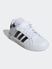 adidas Off White Kids Grand Court 2.0 Shoes - Image 11 of 16