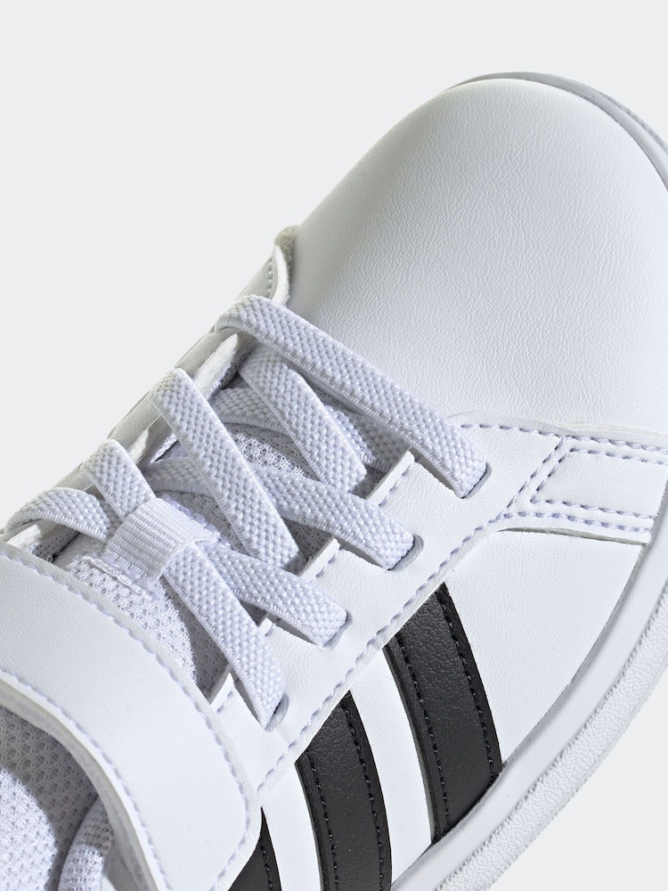 adidas Off White Kids Grand Court 2.0 Shoes - Image 16 of 16
