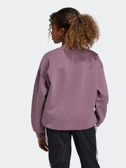 adidas Originals Purple Boyfriend Crew Sweatshirt Kids - Image 3 of 7