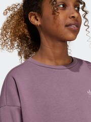 adidas Originals Purple Boyfriend Crew Sweatshirt Kids - Image 5 of 7