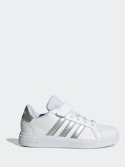 adidas Cream White Grand Court 2.0 Trainers - Image 1 of 8