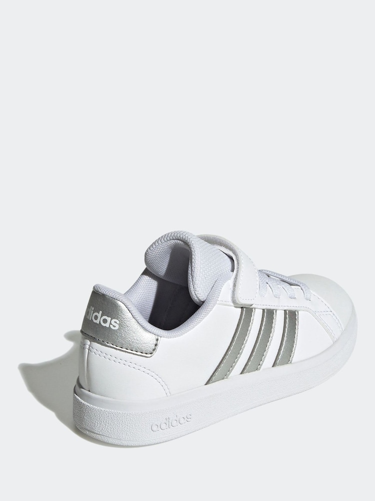 adidas Cream White Grand Court 2.0 Trainers - Image 4 of 8