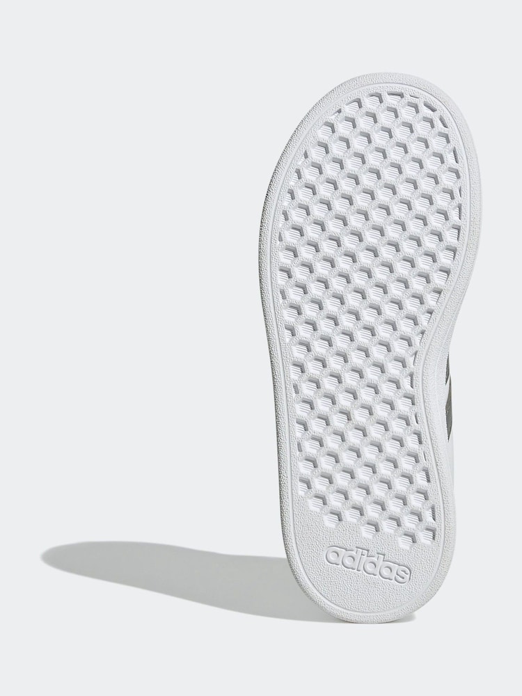 adidas Cream White Grand Court 2.0 Trainers - Image 6 of 8
