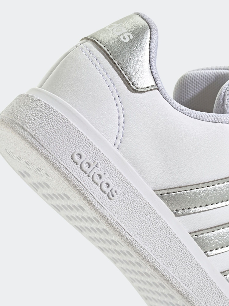 adidas Cream White Grand Court 2.0 Trainers - Image 7 of 8