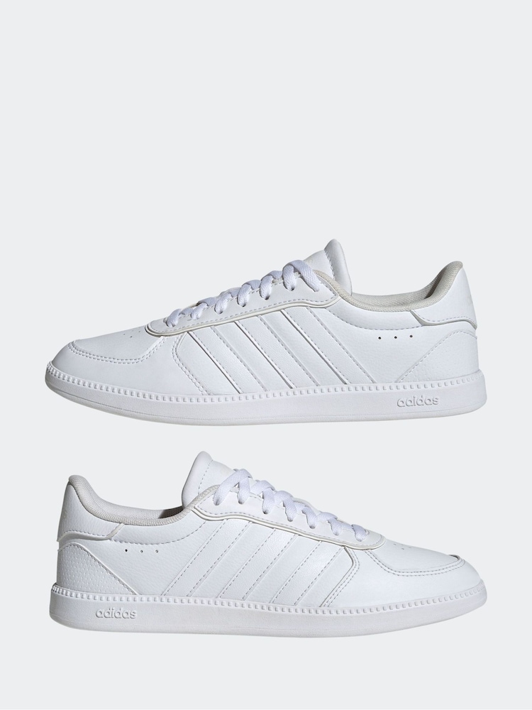 adidas Off White Breaknet Sleek Trainers - Image 5 of 11