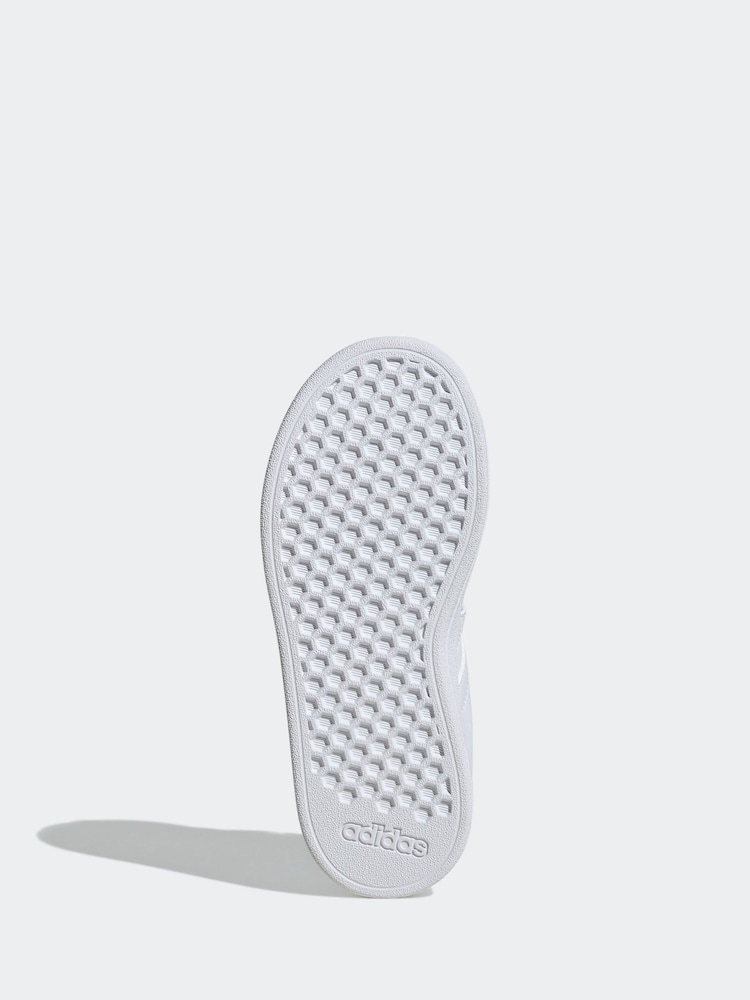 adidas Dove White Kids Grand Court 2.0 Shoes - Image 6 of 8