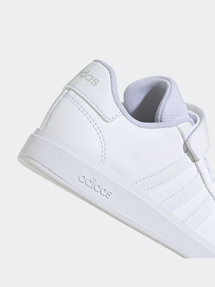 adidas Dove White Kids Grand Court 2.0 Shoes - Image 7 of 8