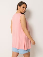 Yours Curve Pink Pleated Front Vest - Image 2 of 5