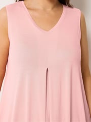 Yours Curve Pink Pleated Front Vest - Image 4 of 5