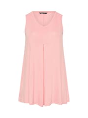 Yours Curve Pink Pleated Front Vest - Image 5 of 5