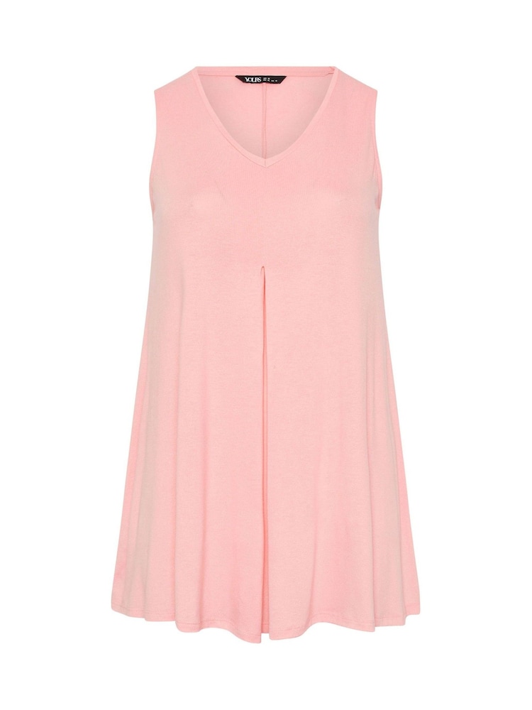 Yours Curve Pink Pleated Front Vest - Image 5 of 5