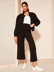 Friends Like These Black Wide Leg Cosy Trouser Co Ord - Image 3 of 4