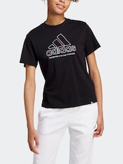 adidas Black 100% Cotton Xpress Logo T-Shirt - Image 4 of 7