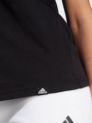 adidas Black 100% Cotton Xpress Logo T-Shirt - Image 6 of 7