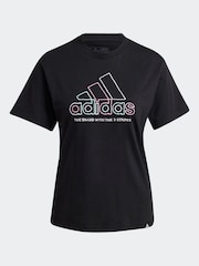 adidas Black 100% Cotton Xpress Logo T-Shirt - Image 7 of 7