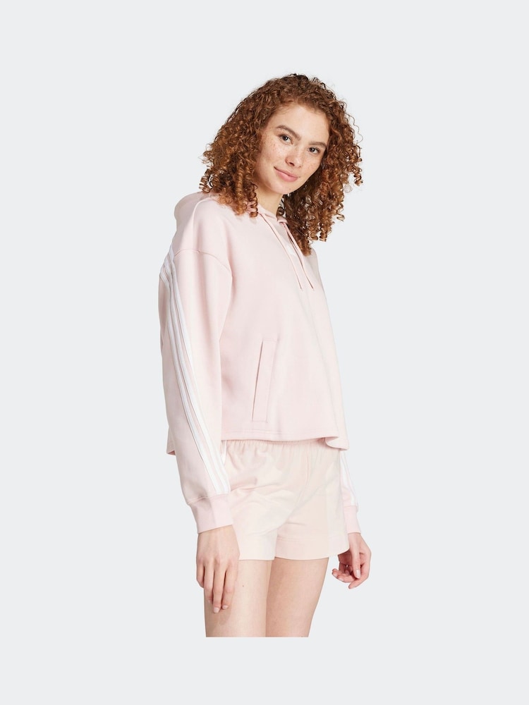 adidas Pink Sportswear Future Icons 3-Stripes Hoodie - Image 1 of 5
