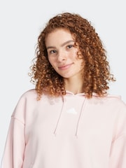 adidas Pink Sportswear Future Icons 3-Stripes Hoodie - Image 2 of 5
