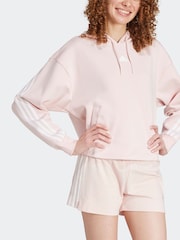 adidas Pink Sportswear Future Icons 3-Stripes Hoodie - Image 4 of 5