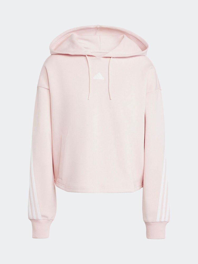 adidas Pink Sportswear Future Icons 3-Stripes Hoodie - Image 5 of 5