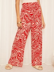 Rot - Friends Like These Paperbag-Webhose mit weitem Bein - Bild 1 von 4