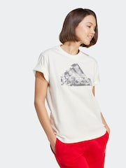 adidas White 100% Cotton Future Icons Logo T-Shirt - Image 6 of 7