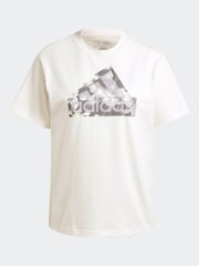 adidas White 100% Cotton Future Icons Logo T-Shirt - Image 7 of 7