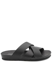 Jones Bootmaker Black Ground Wallsend Leather Mule Sandals - Image 1 of 5