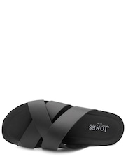 Jones Bootmaker Black Ground Wallsend Leather Mule Sandals - Image 4 of 5