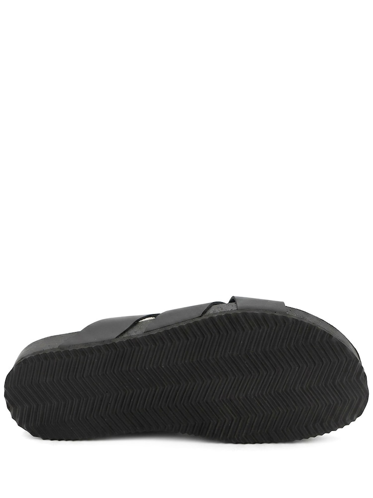 Jones Bootmaker Black Ground Wallsend Leather Mule Sandals - Image 5 of 5 Jones Bootmaker Black Ground Wallsend Leather Mule Sandals - Image 5 of 5