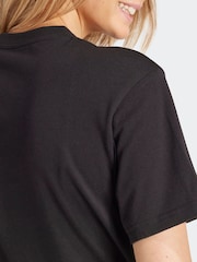 adidas Black Animal Print 100% Cotton T-Shirt - Image 3 of 7