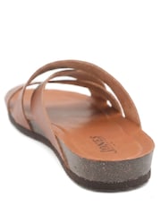 Jones Bootmaker Cognac Brown Wallsend Leather Mule Sandals - Image 3 of 5