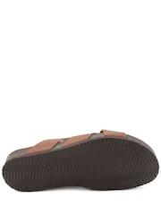 Jones Bootmaker Cognac Brown Wallsend Leather Mule Sandals - Image 5 of 5