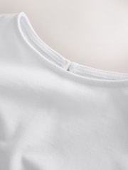 White Short Sleeve Cinched T-Shirt (3-16yrs) - Image 7 of 9