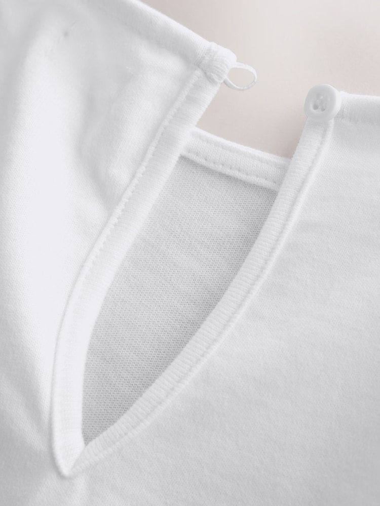 White Short Sleeve Cinched T-Shirt (3-16yrs) - Image 9 of 9 White Short Sleeve Cinched T-Shirt (3-16yrs) - Image 9 of 9