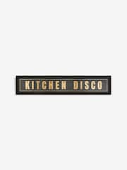 Black and Gold Kitchen Disco Slogan Framed Wall Art - Image 4 of 5