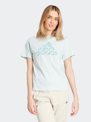 adidas Green Animal Print 100% Cotton T-Shirt - Image 1 of 7