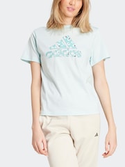 adidas Green Animal Print 100% Cotton T-Shirt - Image 5 of 7