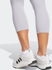 adidas Grey Tech Fit Capri Tights - Image 5 of 7