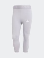 adidas Grey Tech Fit Capri Tights - Image 7 of 7