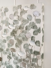 Sage Green Extra Large Birch Tree Landscape Canvas Wall Art - Image 3 of 5