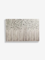 Sage Green Extra Large Birch Tree Landscape Canvas Wall Art - Image 4 of 5