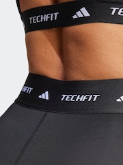 adidas Black Tech Fit Capri Tights - Image 4 of 8