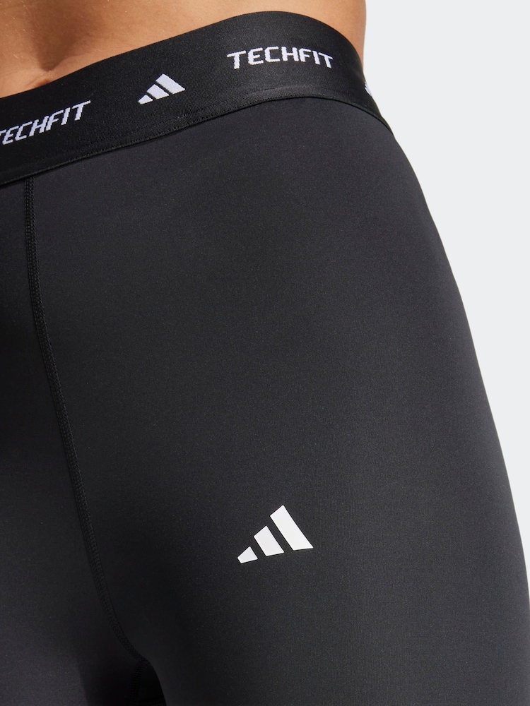adidas Black Tech Fit Capri Tights - Image 5 of 8