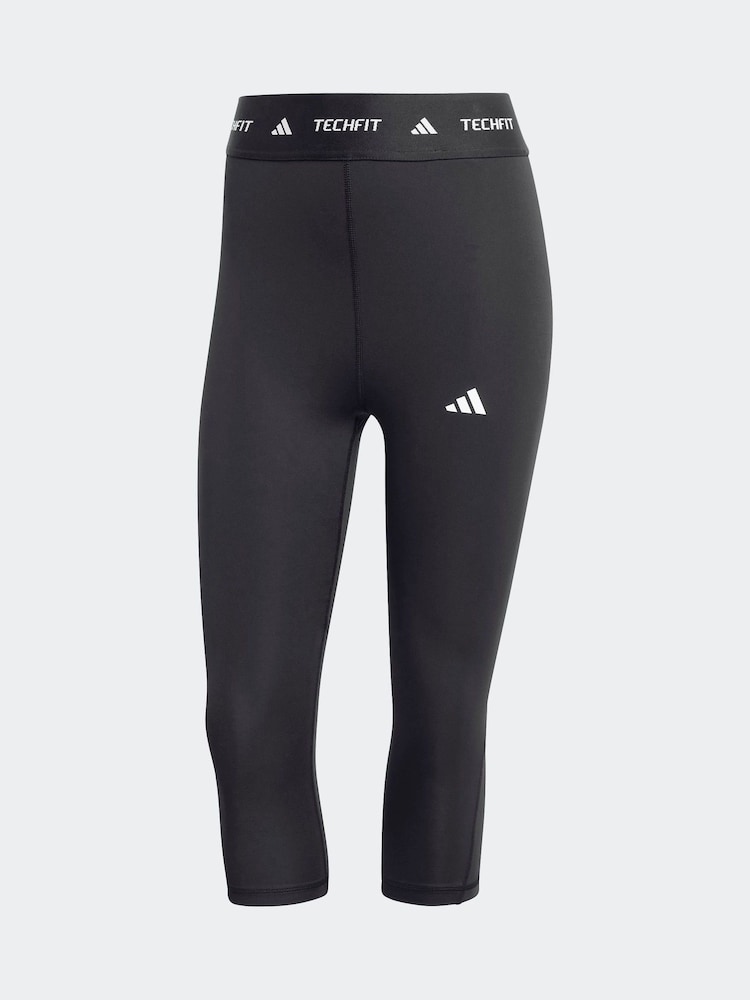adidas Black Tech Fit Capri Tights - Image 8 of 8
