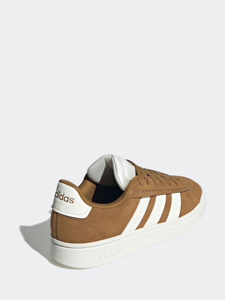 adidas Bright Brown Grand Court Alpha 00's Trainers - Image 10 of 10