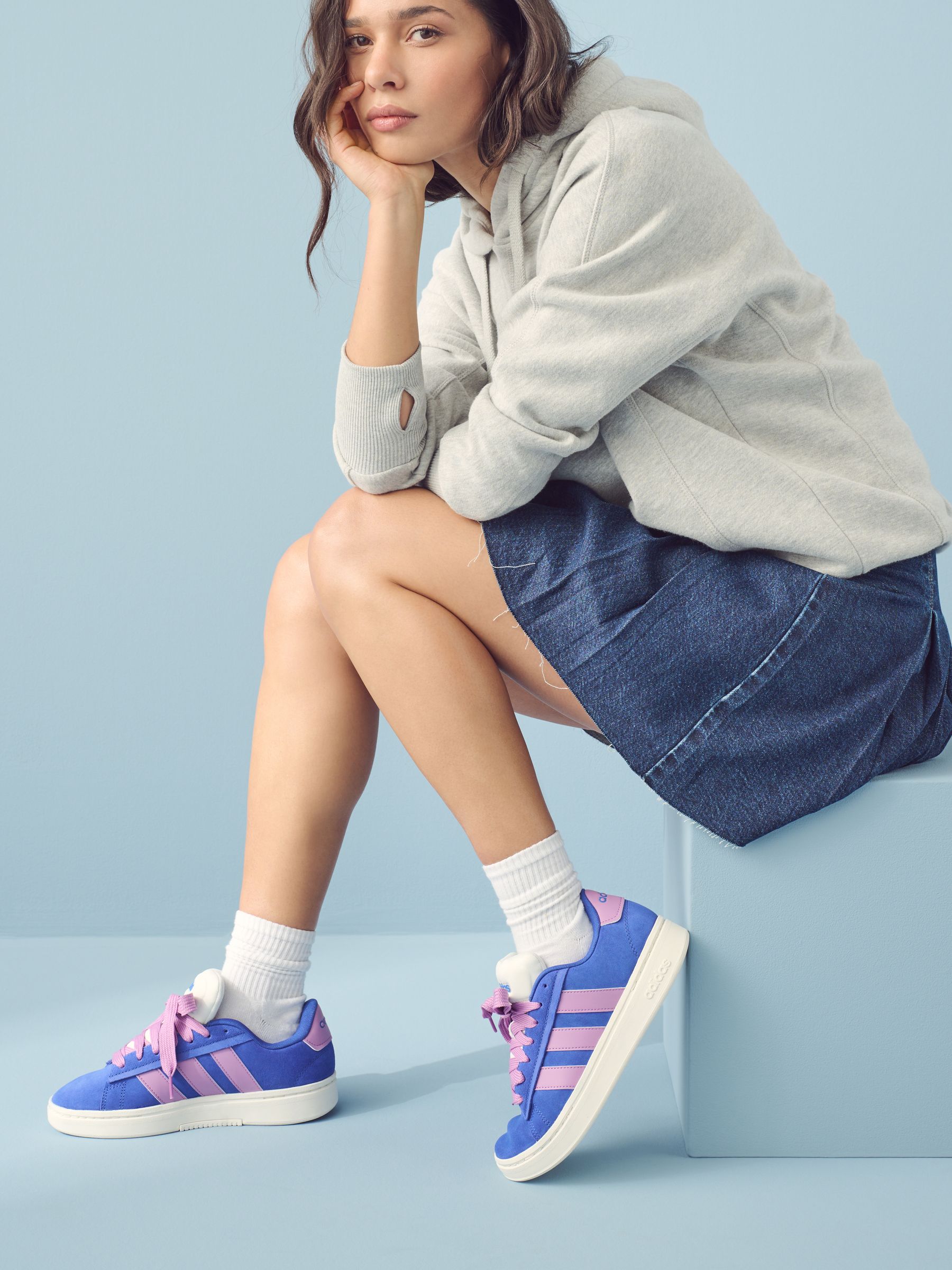 Adidas originals grand court zip clearance
