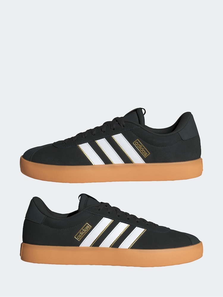 adidas Black/Gum VL Court Trainers - Image 16 of 19